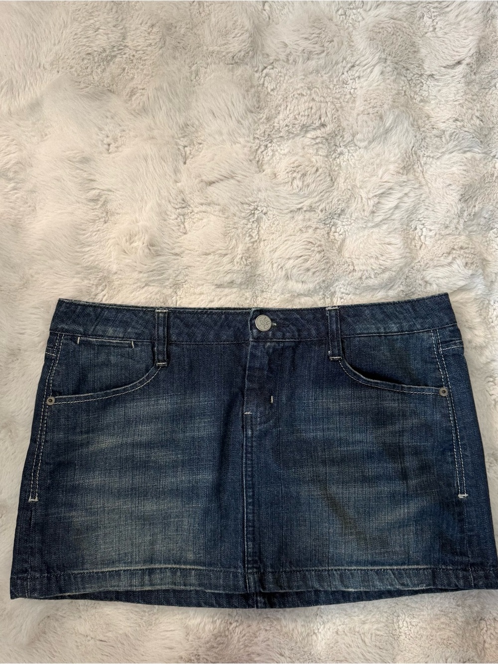 American Eagle Vintage Y2K Denim Micro Mini Skirt
